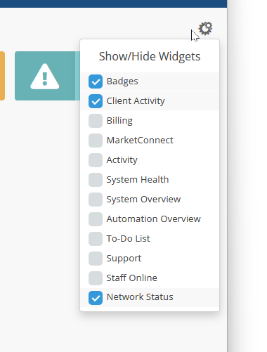 Server widget link